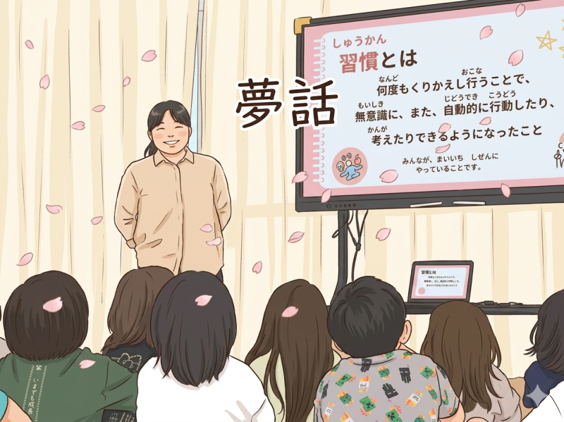 お話をする様子